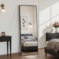 Suidia Full Length Mirror Over the Door&Wall Mounted, Door Mirror with Aluminum Alloy Frame, HD Shatterproof, No-Drill, Hanging Mirrors for Bedroom, Bathroom, Dorm, Closet